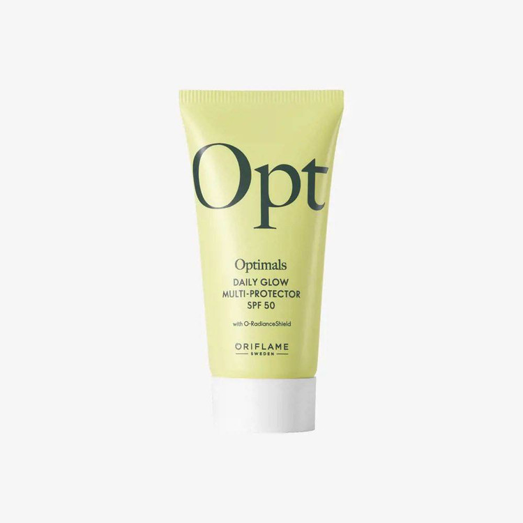 تصویر کرم ضد آفتاب Shield Optimals اوریفلیم با محافظت روزانه از پوست صورت
